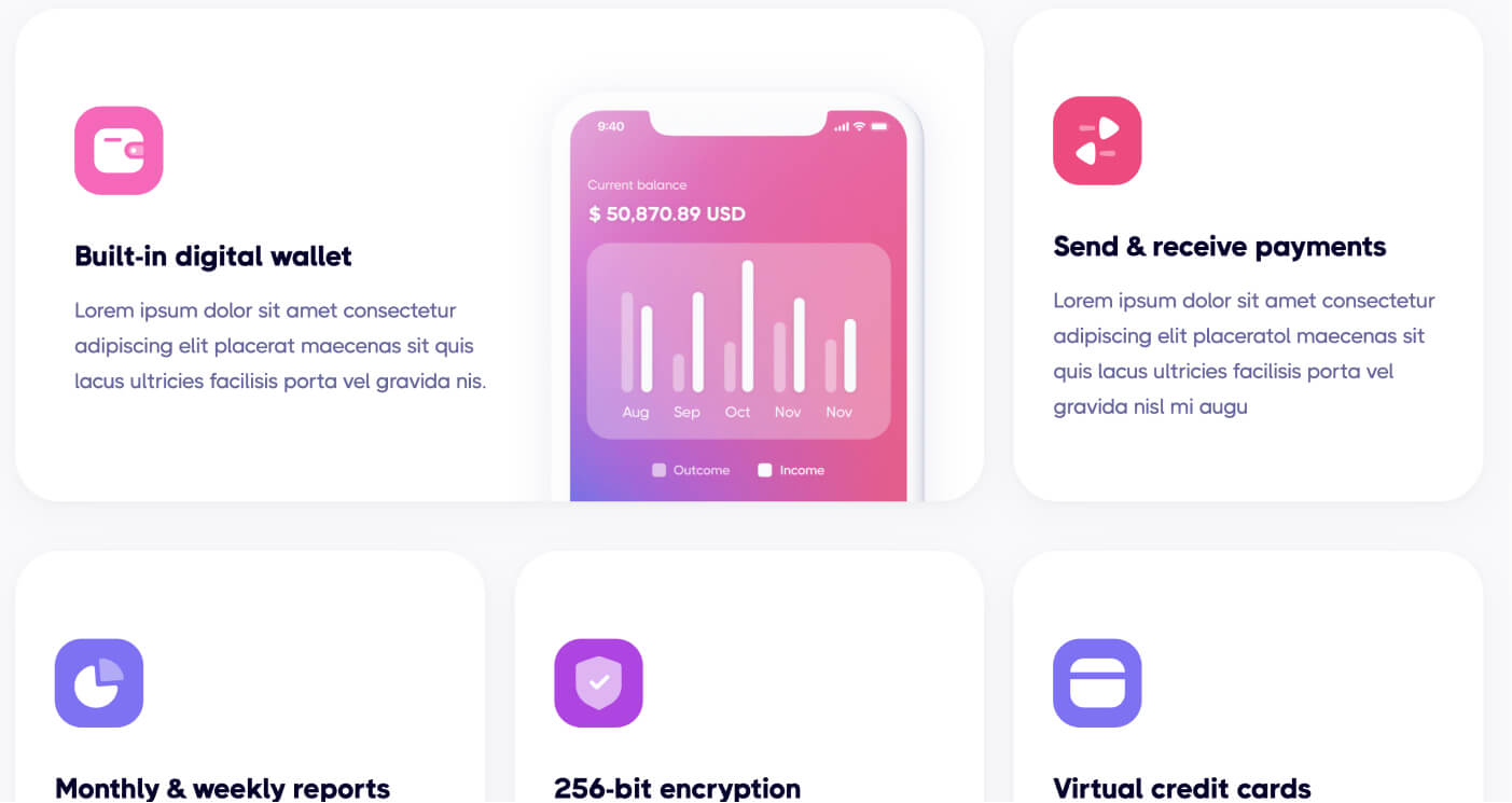 Icons And Graphics - App X Webflow Template