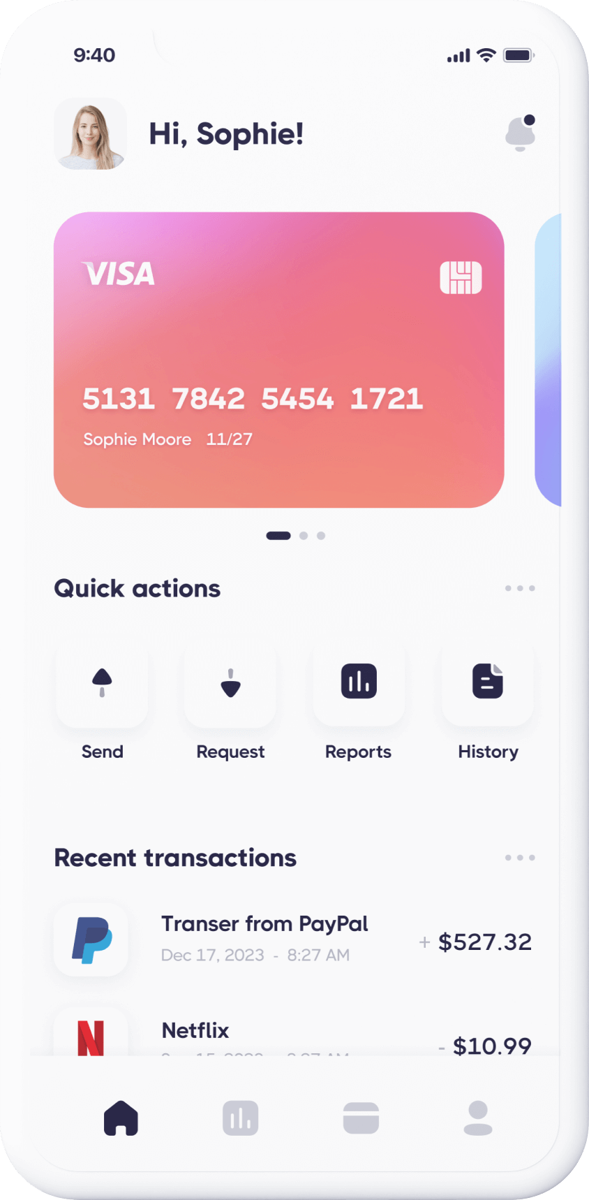 Credit Card - App X Webflow Template